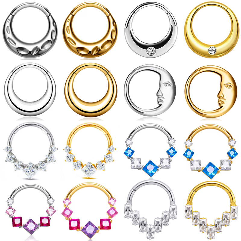 Septum Clicker Ring - 1 Peça Titânio ASTM F136 G23
