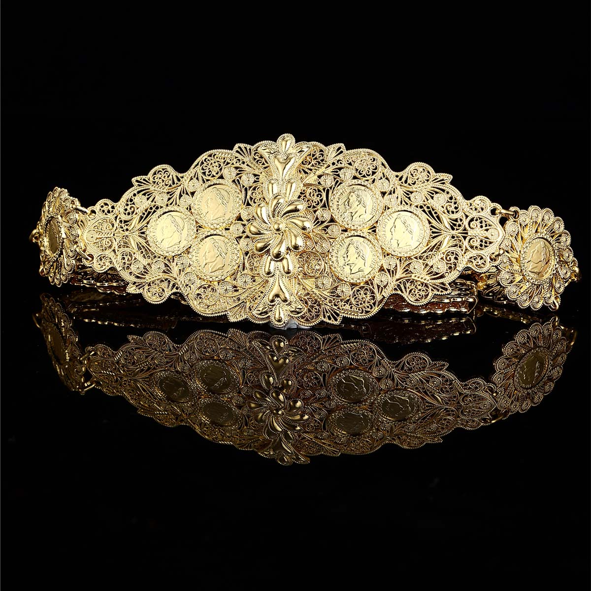 Body Jewelry Luxury - Luxo francês napoleão iii metal moeda