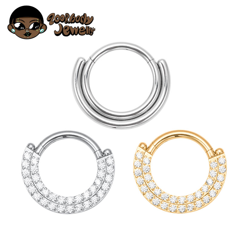 Septum Clicker Ring - ASTM F136 Titânio Clicker Septo Anel