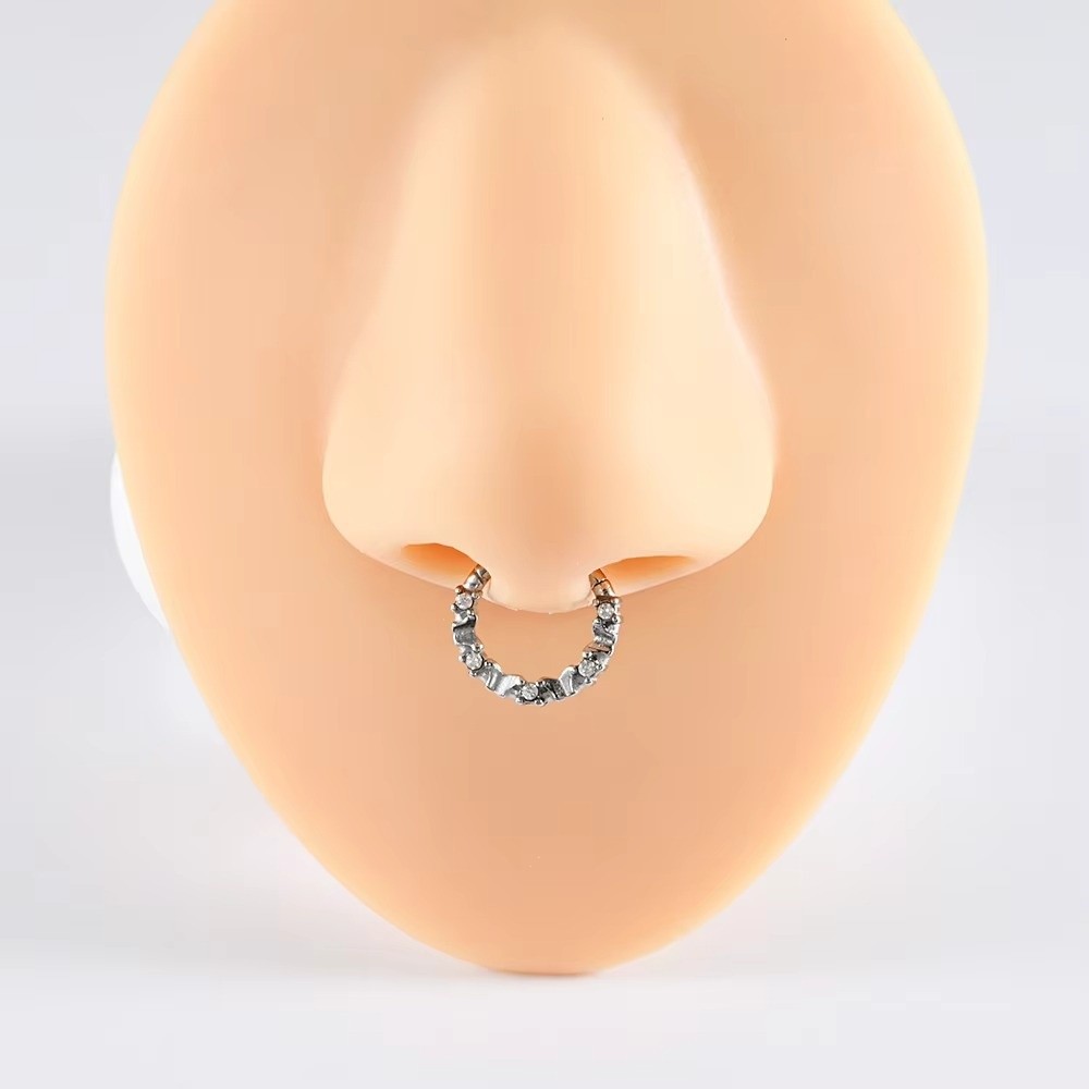 Septum Clicker Ring - 1 Peça Anel Clicker de Aço