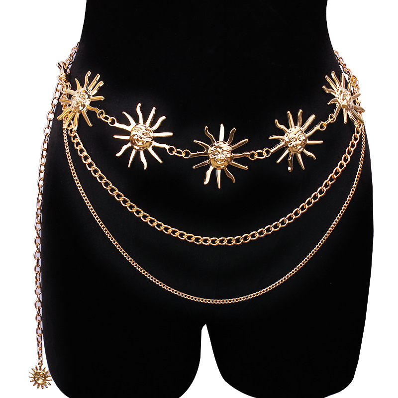 Body Jewelry Beach - Chunky multicamadas punk gótico lua sol