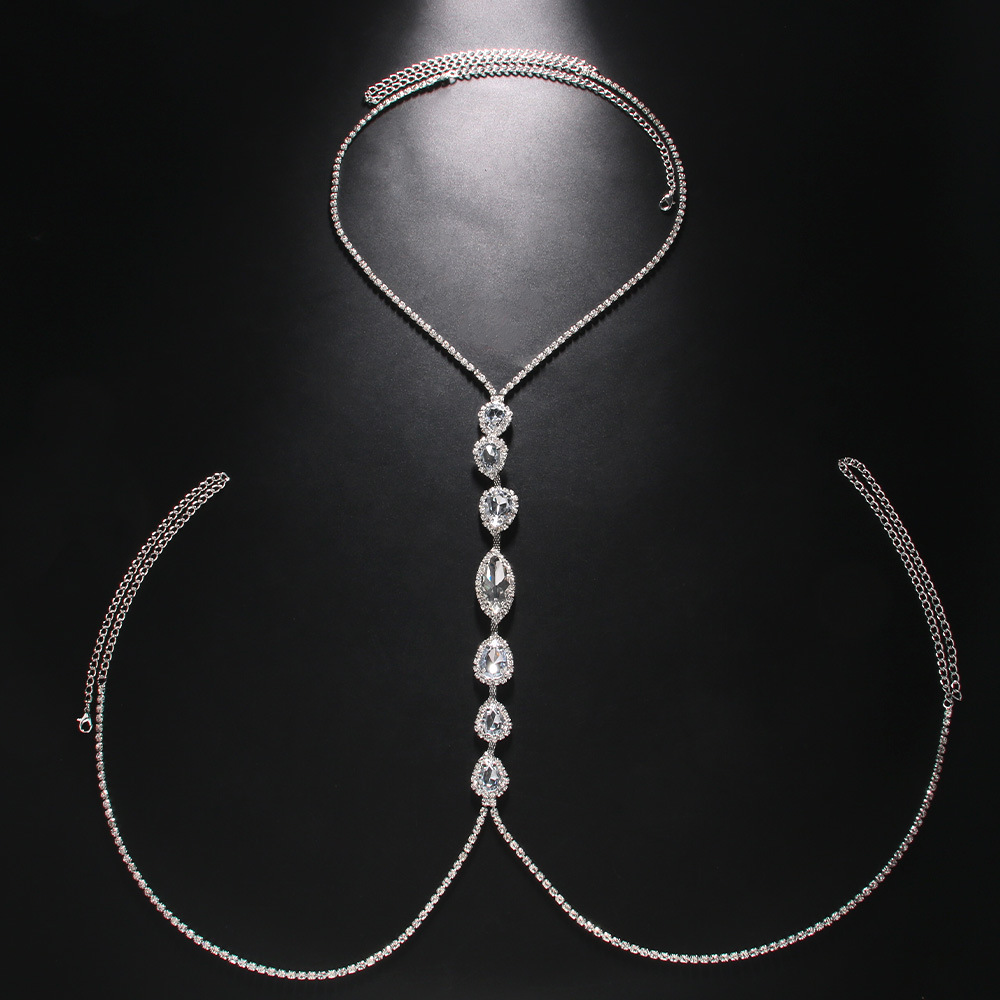 Moda sexy gota de água colar c - Body Jewelry Luxury avaliação e preço