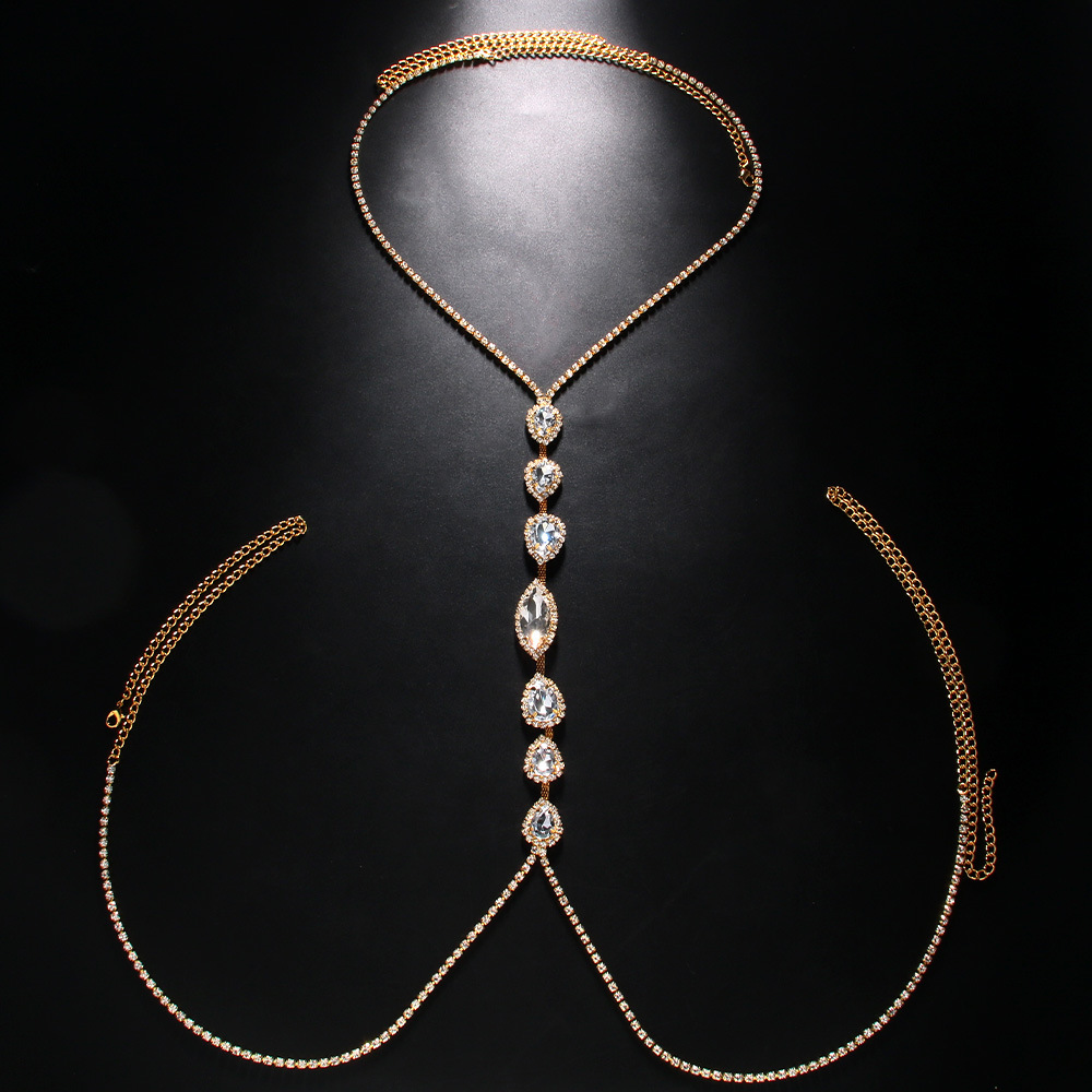 Moda sexy gota de água colar c - Body Jewelry Luxury avaliação e preço
