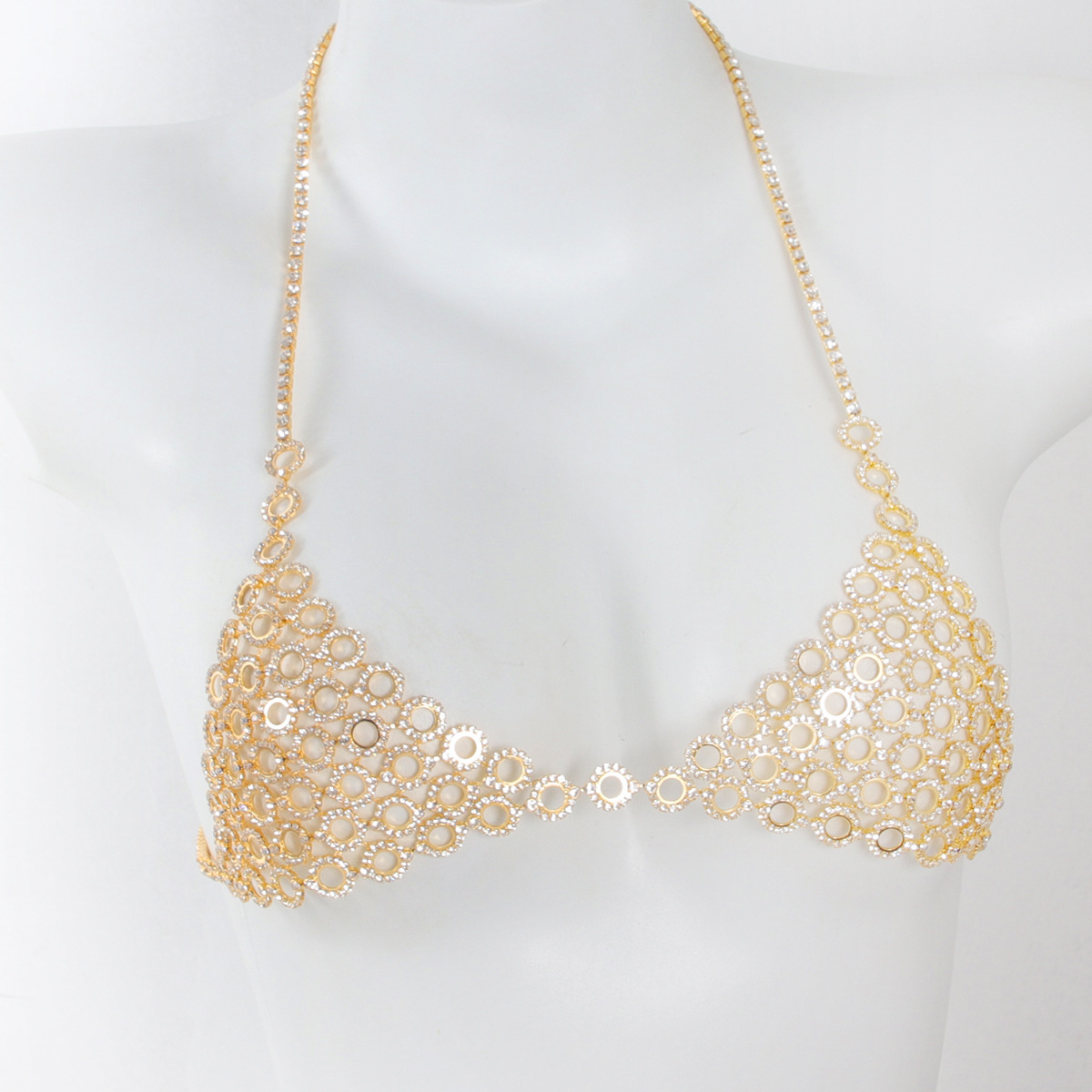 Três peças sutiã cintura conju - Body Jewelry Luxury avaliação e preço