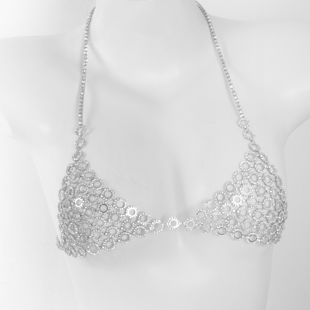 Três peças sutiã cintura conju - Body Jewelry Luxury avaliação e preço
