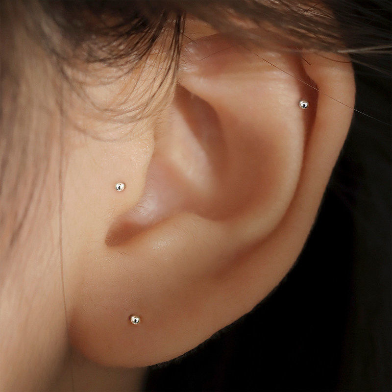 Brincos prateados para mulhere - Body Jewelry Implants avaliação e preço