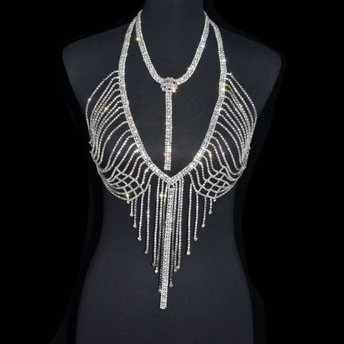Corrente Corporal Strass Brilh - Body Jewelry Luxury avaliação e preço