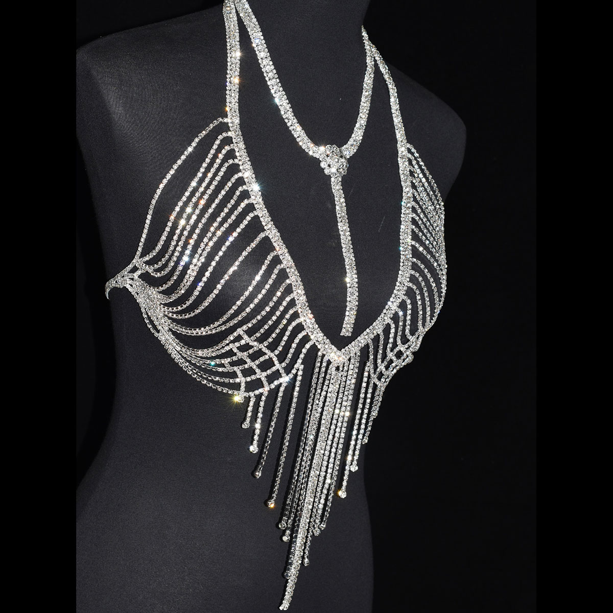 Corrente Corporal Strass Brilh - Body Jewelry Luxury avaliação e preço