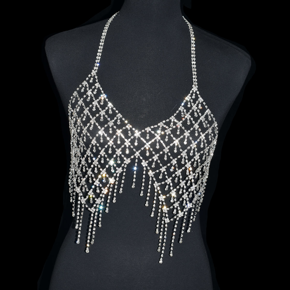 Corrente Corporal Strass Brilh - Body Jewelry Luxury avaliação e preço