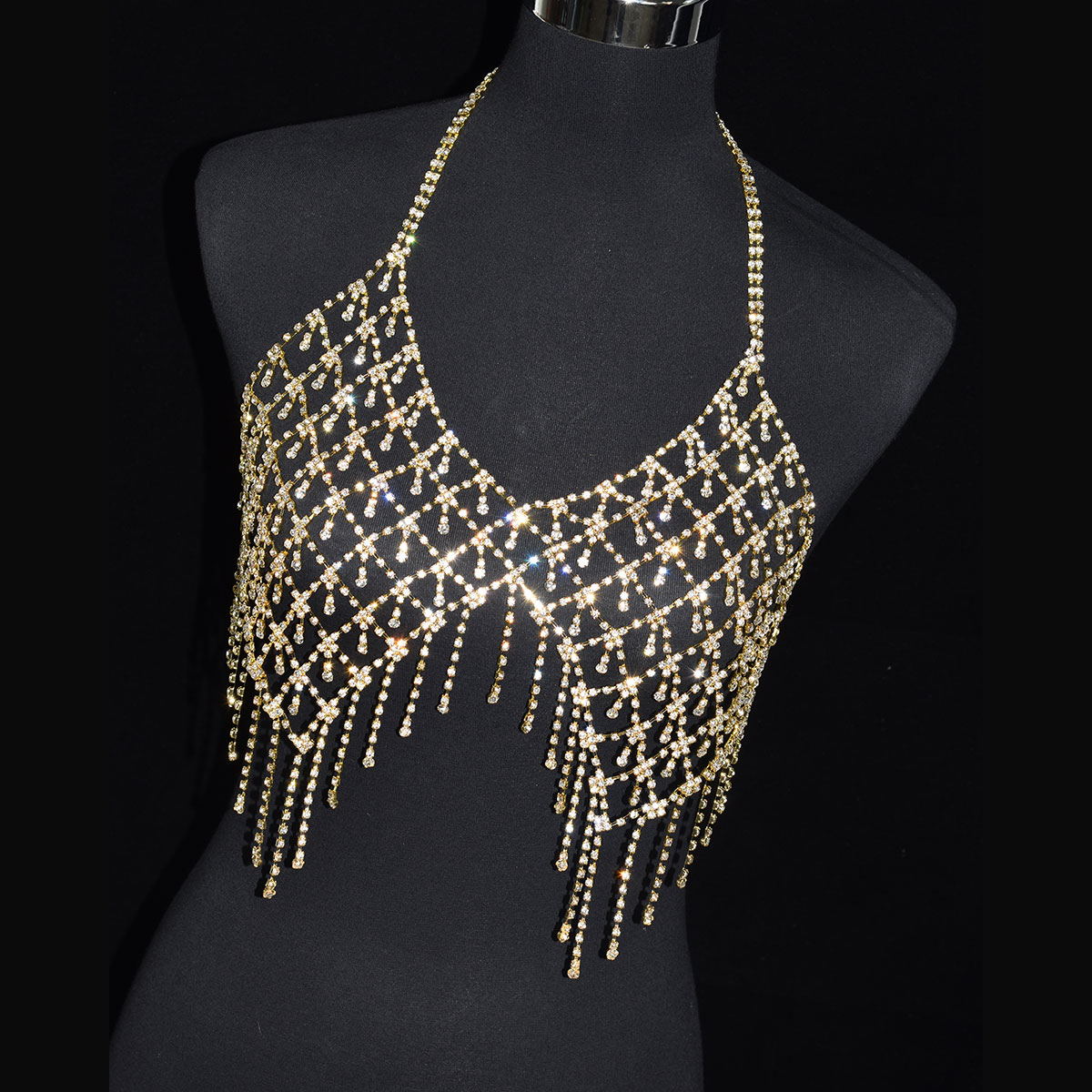 Corrente Corporal Strass Brilh - Body Jewelry Luxury avaliação e preço