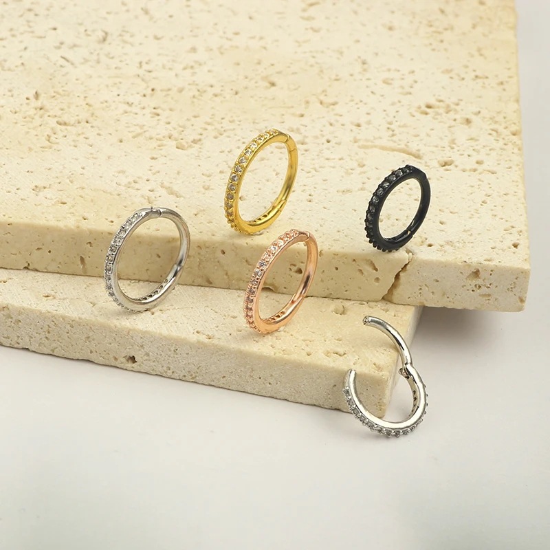 Argola de Nariz 16G com Zircôn - Septum Clicker Ring avaliação e preço