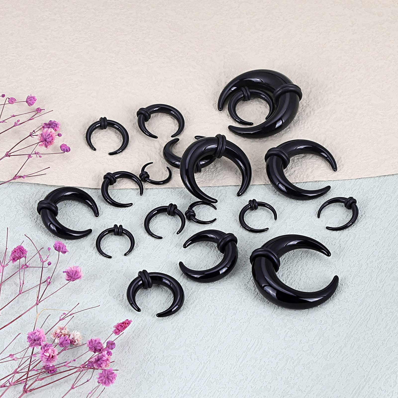 18 pçs acrílico septo pinça ta - Septum Clicker Ring avaliação e preço