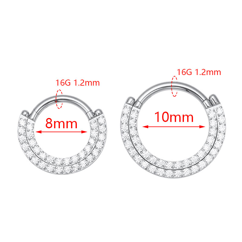 ASTM F136 Titânio Clicker Sept - Septum Clicker Ring avaliação e preço