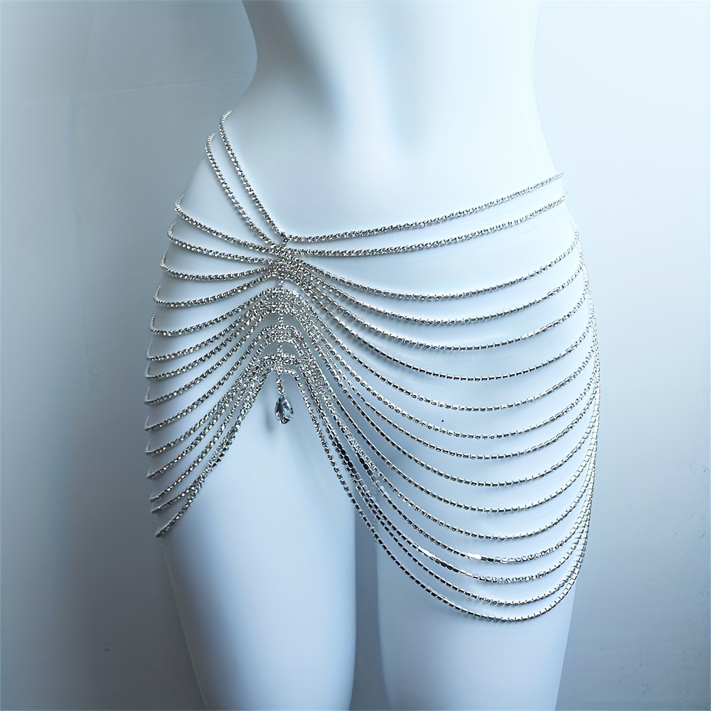 1 Peça Corrente de Cintura Fem - Body Jewelry Luxury avaliação e preço