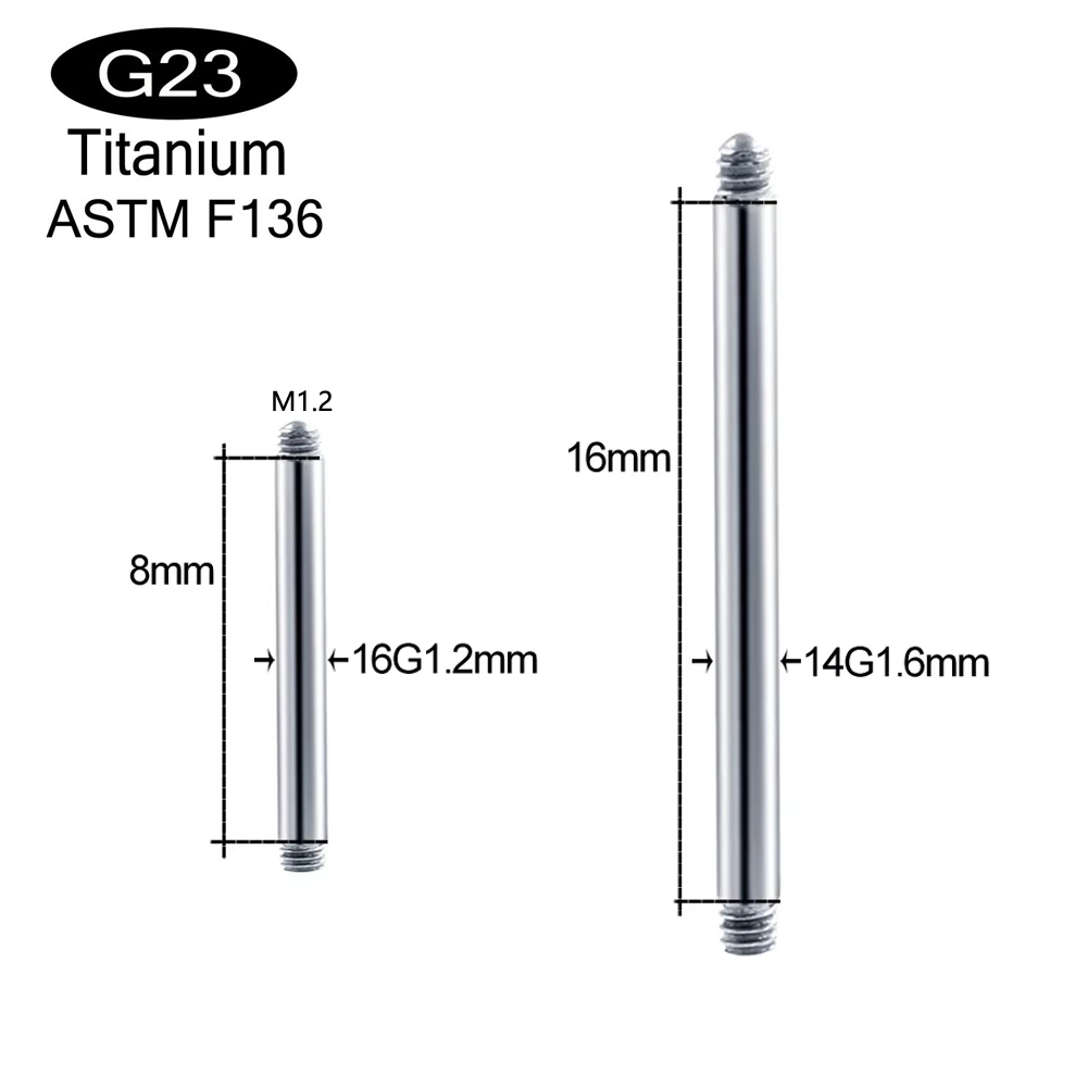 10 peças/lote ASTM F136 Titâni - Body Jewelry Implants avaliação e preço