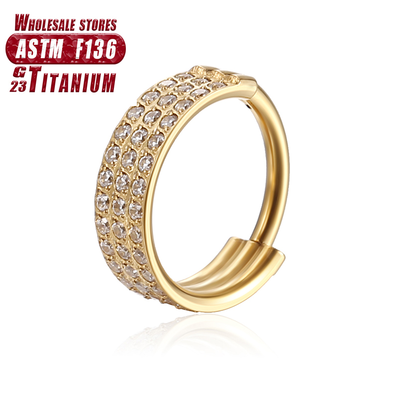 Anel de nariz de titânio f136, - Body Jewelry Implants avaliação e preço
