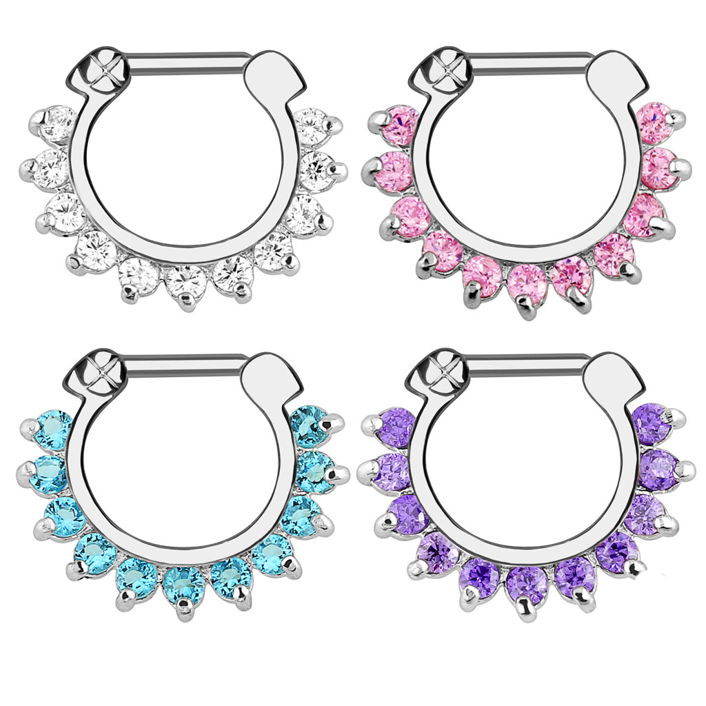 1 peça de argola de septo nasa - Septum Clicker Ring avaliação e preço