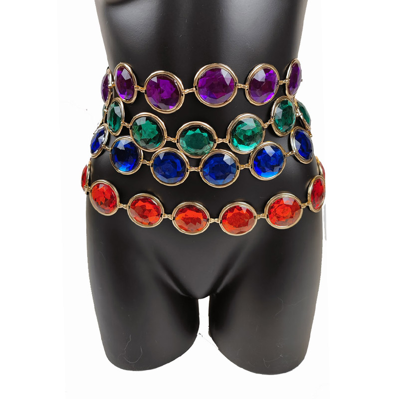 Corrente de corpo de pedra pre - Body Jewelry High End avaliação e preço