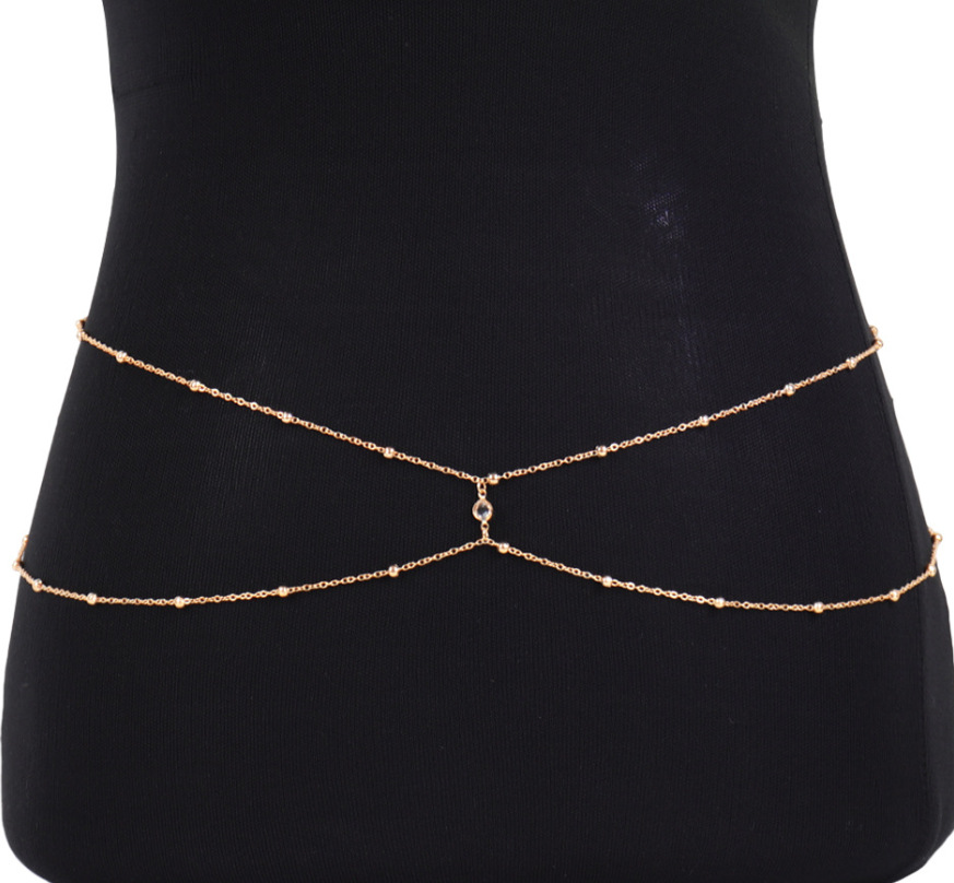 Correntes de barriga frisadas  - Body Jewelry Luxury avaliação e preço