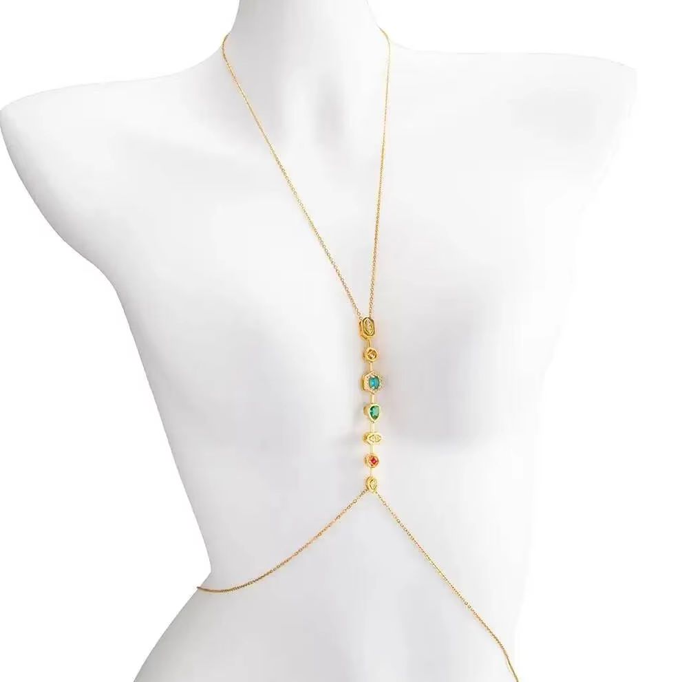 Corrente de Cintura e Peito Fe - Body Jewelry Usa avaliação e preço