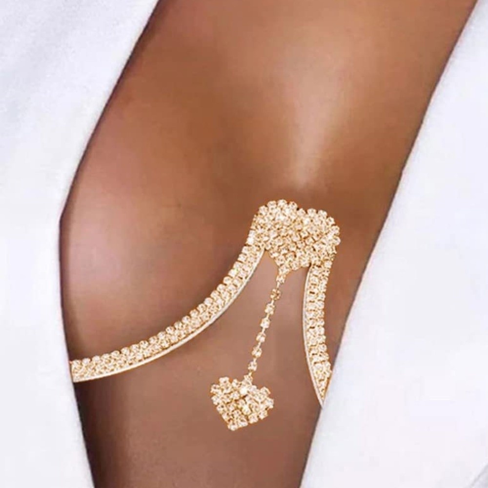 Luxo coração peito apoio corpo - Body Jewelry Luxury avaliação e preço