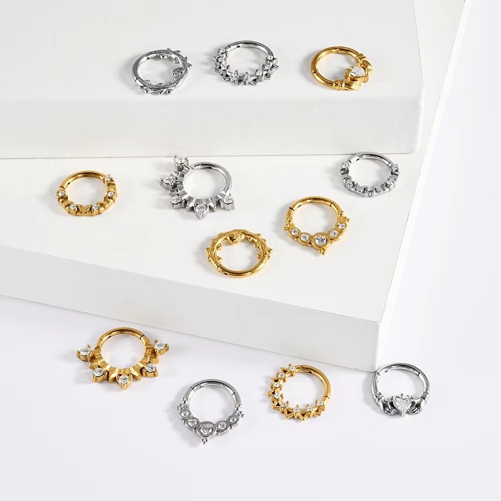 1 Peça Anel Clicker de Aço Ino - Septum Clicker Ring avaliação e preço