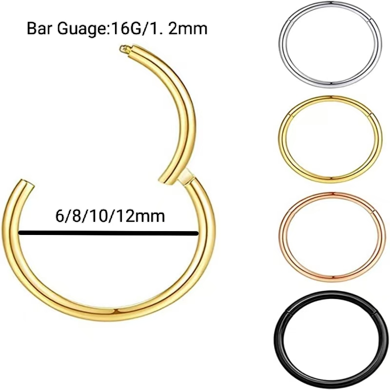 Conjunto de 10 Anéis Clicker p - Septum Clicker Ring avaliação e preço