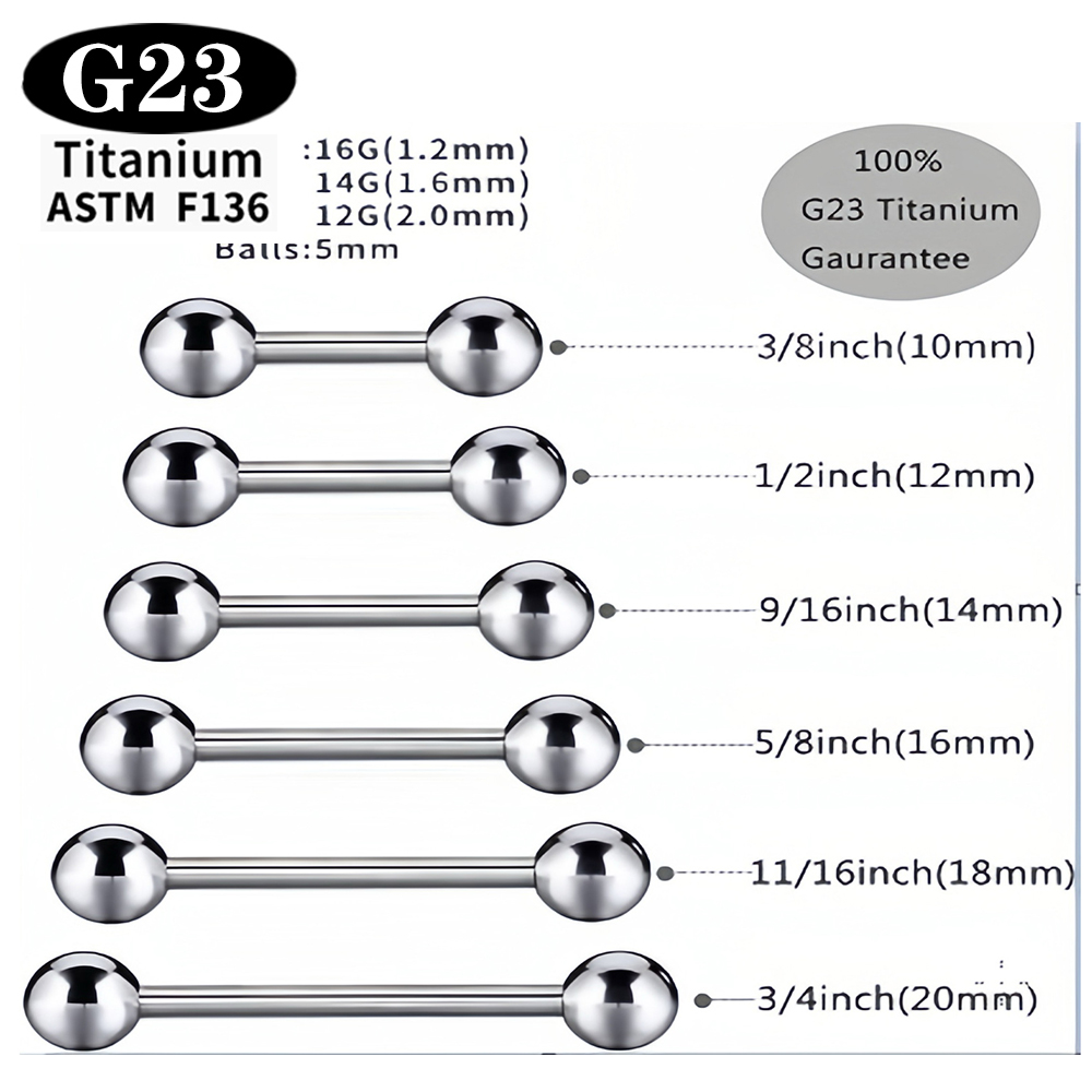 1/5/50 PEÇAS ASTM F136 Titânio - Body Jewelry Implants avaliação e preço