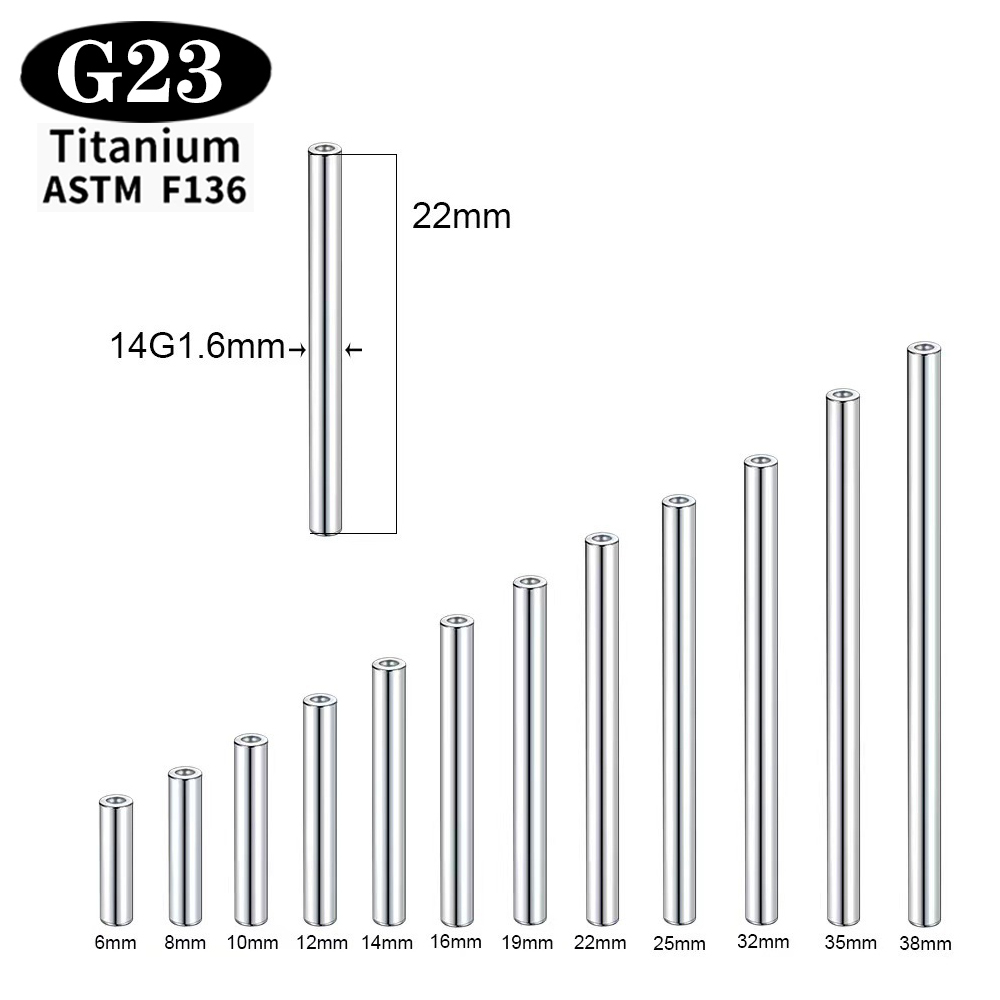 1/5/50 PEÇAS ASTM F136 Titânio - Body Jewelry Implants avaliação e preço