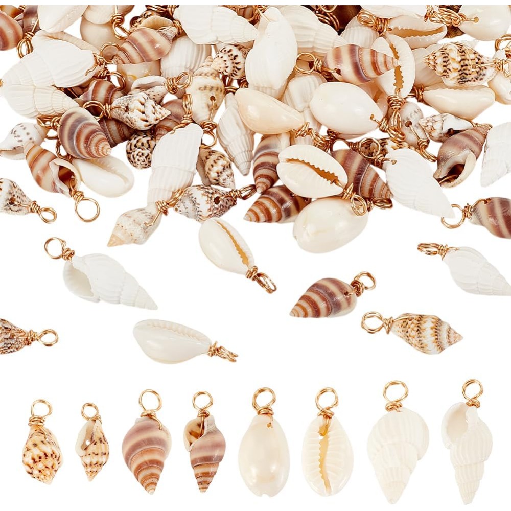 100 pçs 4 estilos encantos de  - Body Jewelry Beach avaliação e preço