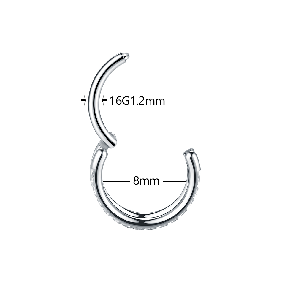 Brinco de argola de cartilagem - Septum Clicker Ring avaliação e preço