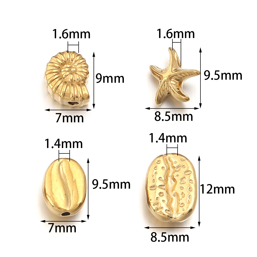 5 peças de contas espaçadoras  - Body Jewelry Beach avaliação e preço