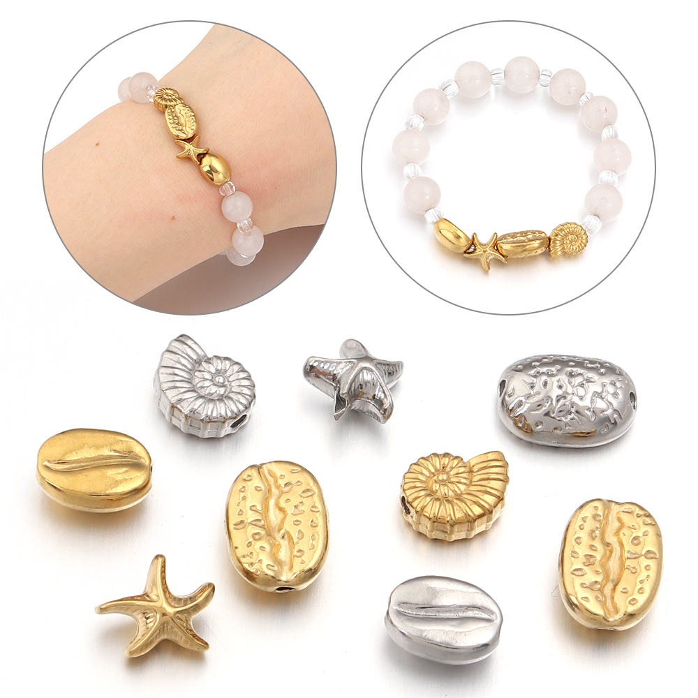 5 peças de contas espaçadoras  - Body Jewelry Beach avaliação e preço