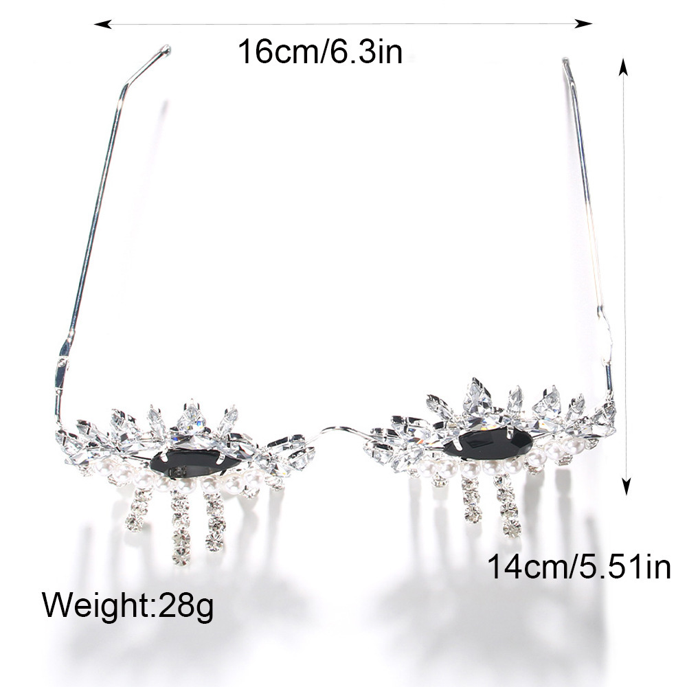 Stonefans-Tassel Óculos Quadro - Body Jewelry Luxury avaliação e preço