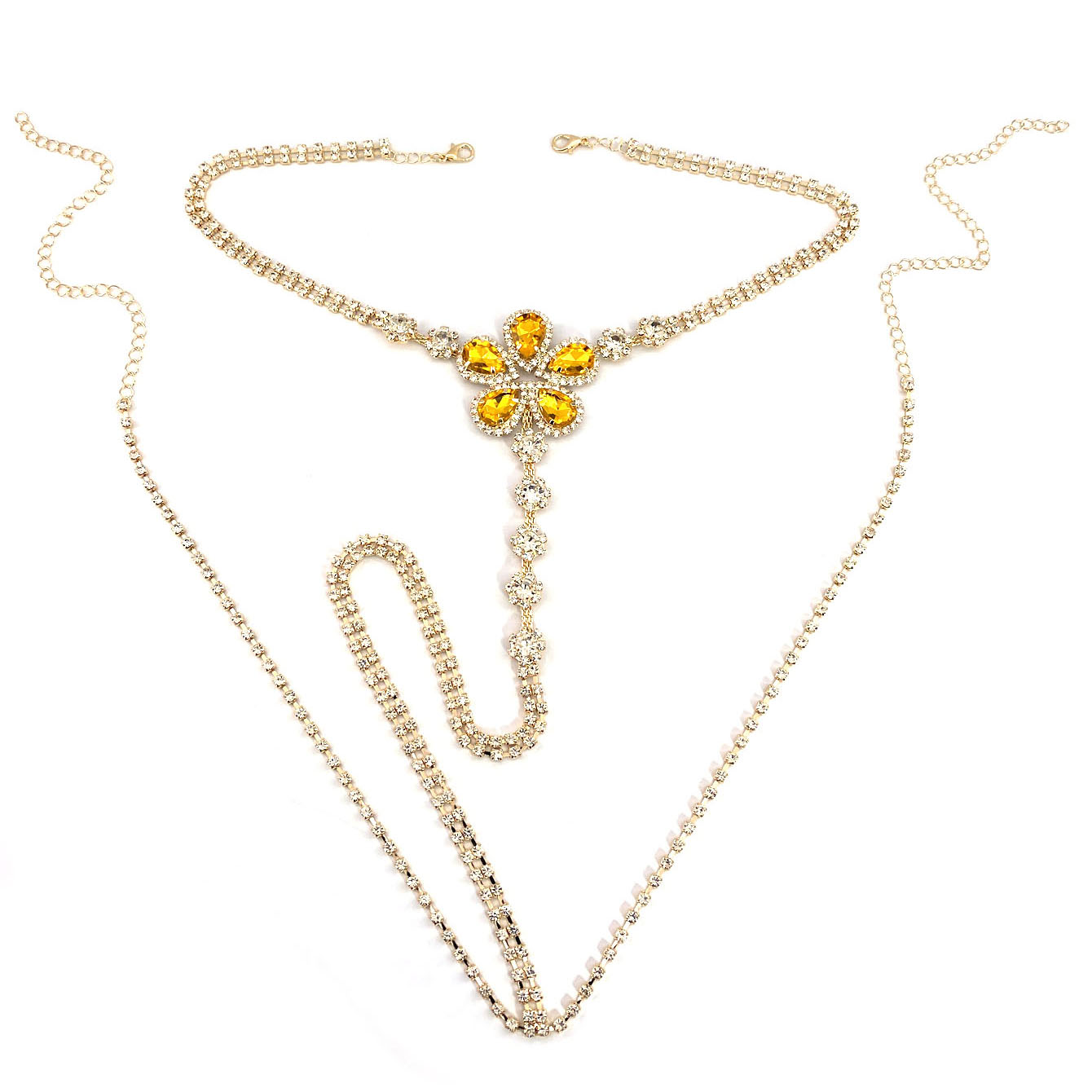 1pc em forma de flor sexy stra - Body Jewelry Usa avaliação e preço