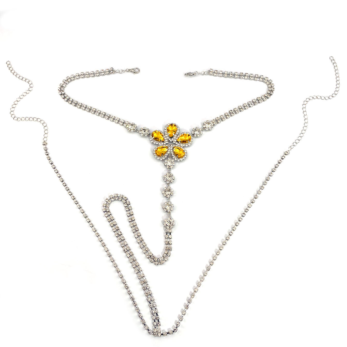 1pc em forma de flor sexy stra - Body Jewelry Usa avaliação e preço