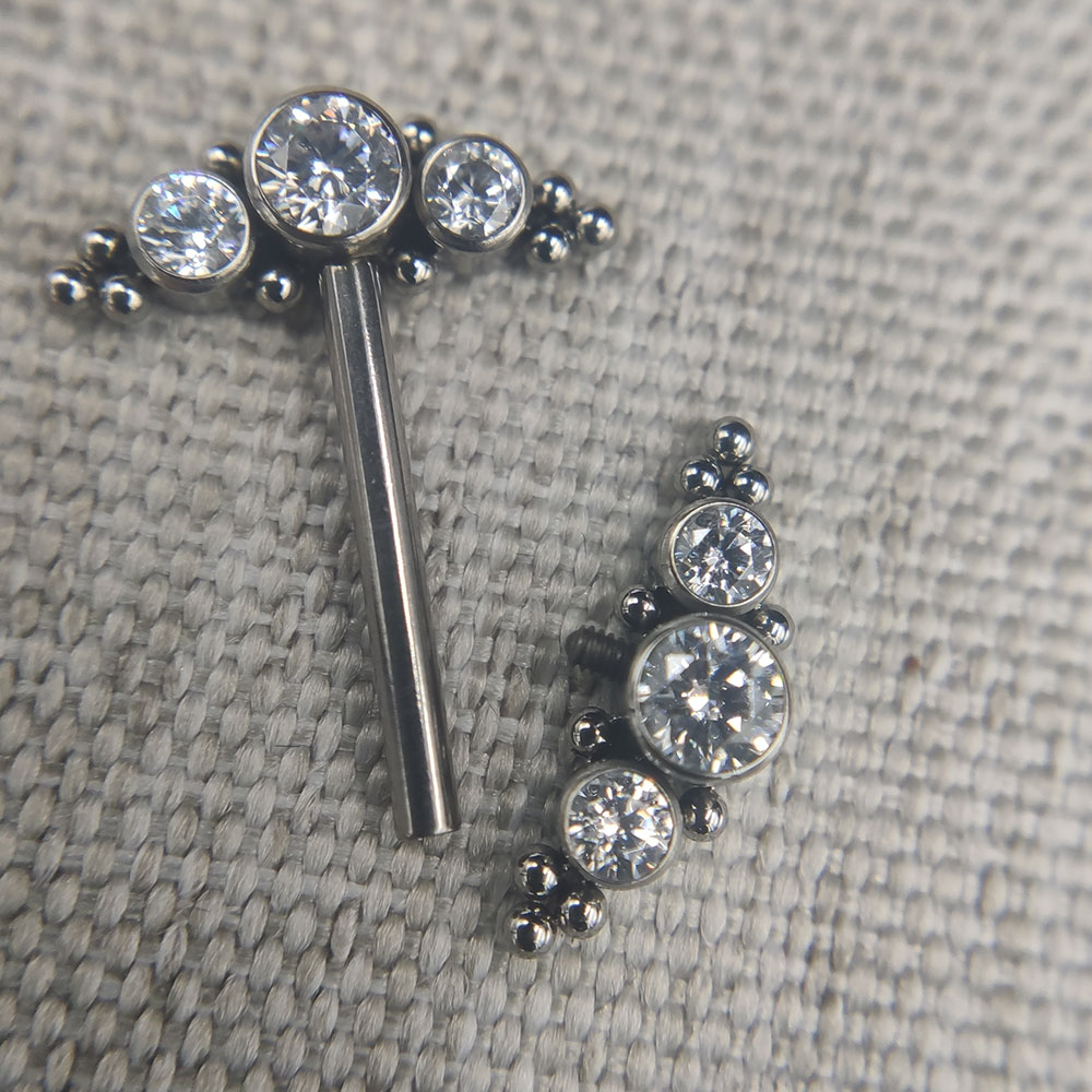 Anel de jateamento de mamilo d - Body Jewelry Implants avaliação e preço