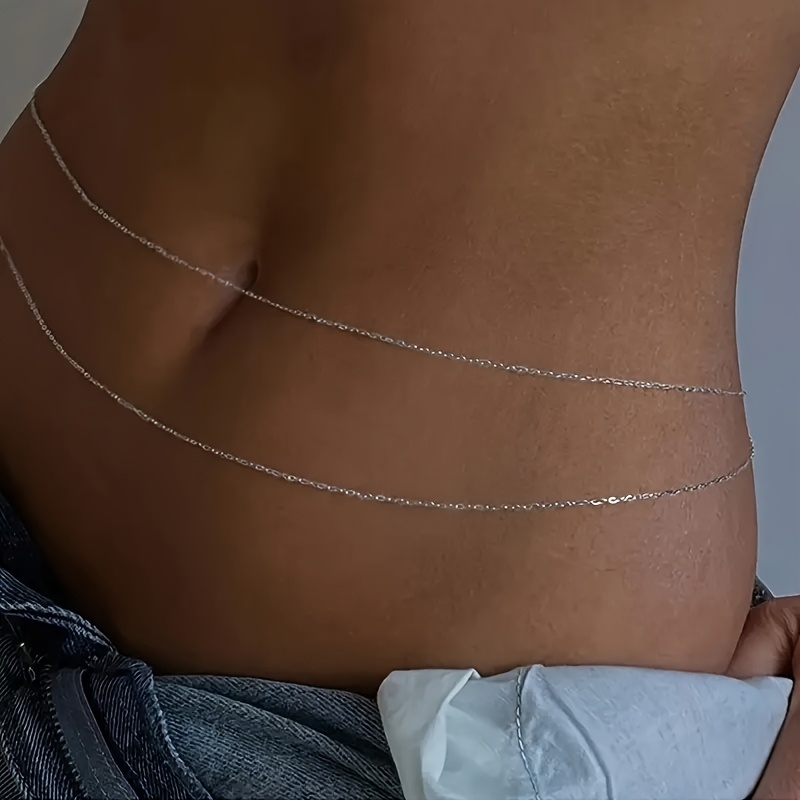 Cinto de cintura de metal dour - Body Jewelry Bulk avaliação e preço