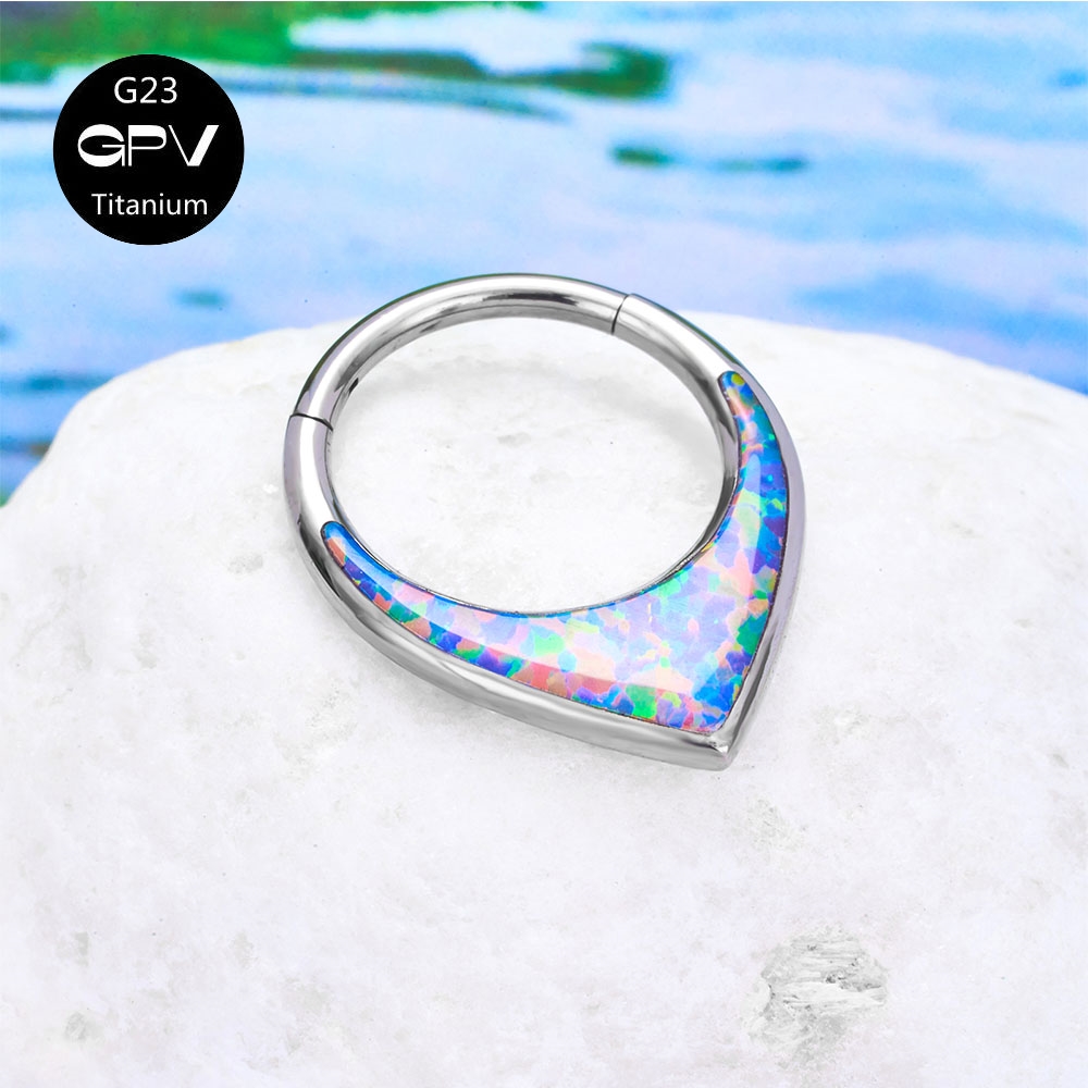 Gota de água Opal nariz anel,  - Body Jewelry Manufacturers avaliação e preço