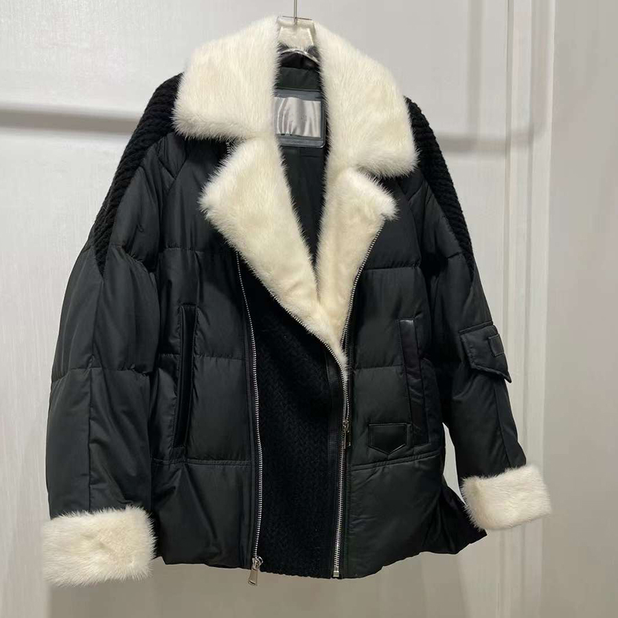 Casacos de pele real puffer cu - Body Jewelry Luxury avaliação e preço